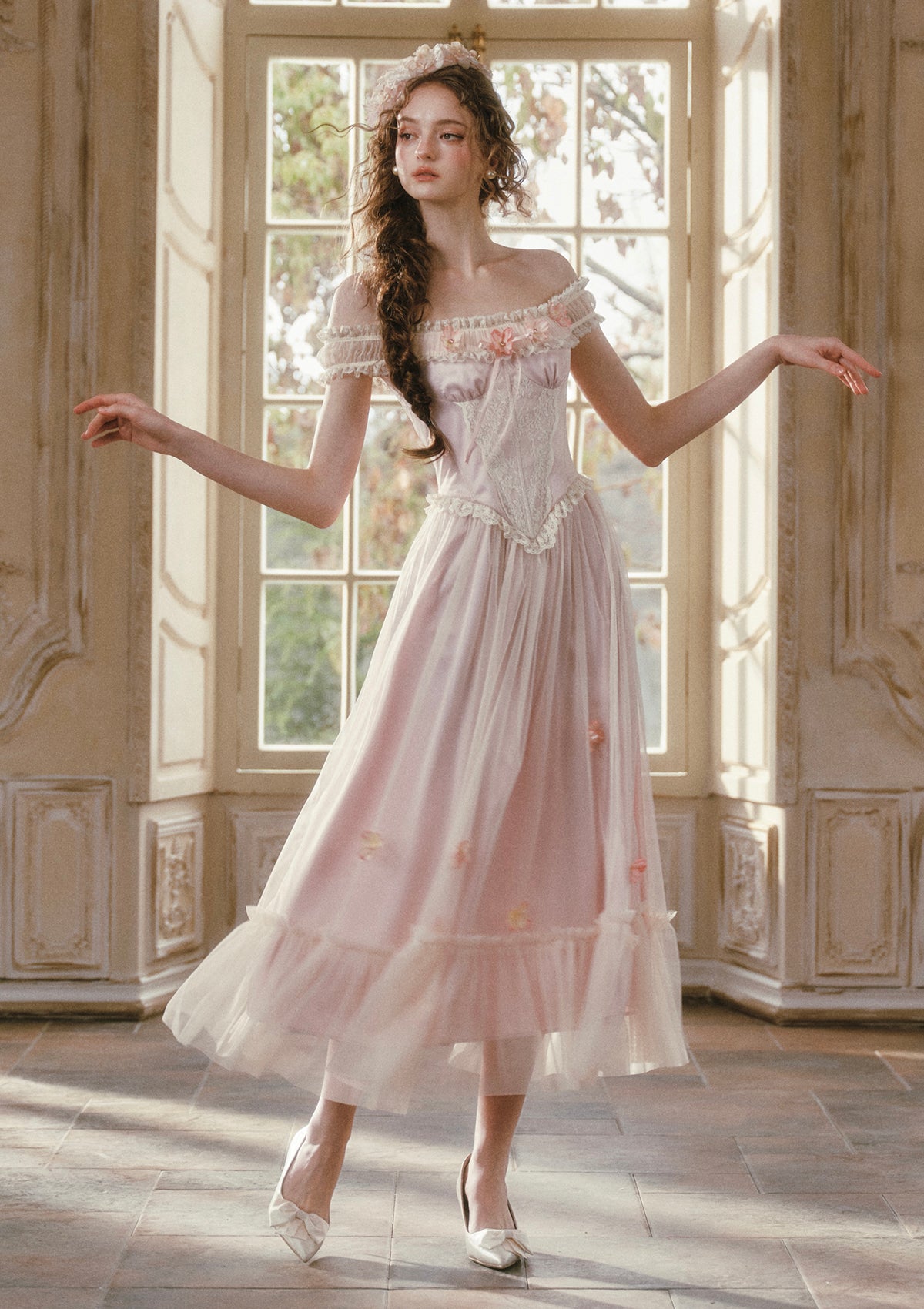 Garden Blossom Tale Corset Dress Pre order / M