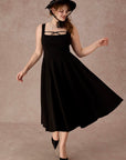 Curve&Plus Beyond Campus Black Dress(Long)