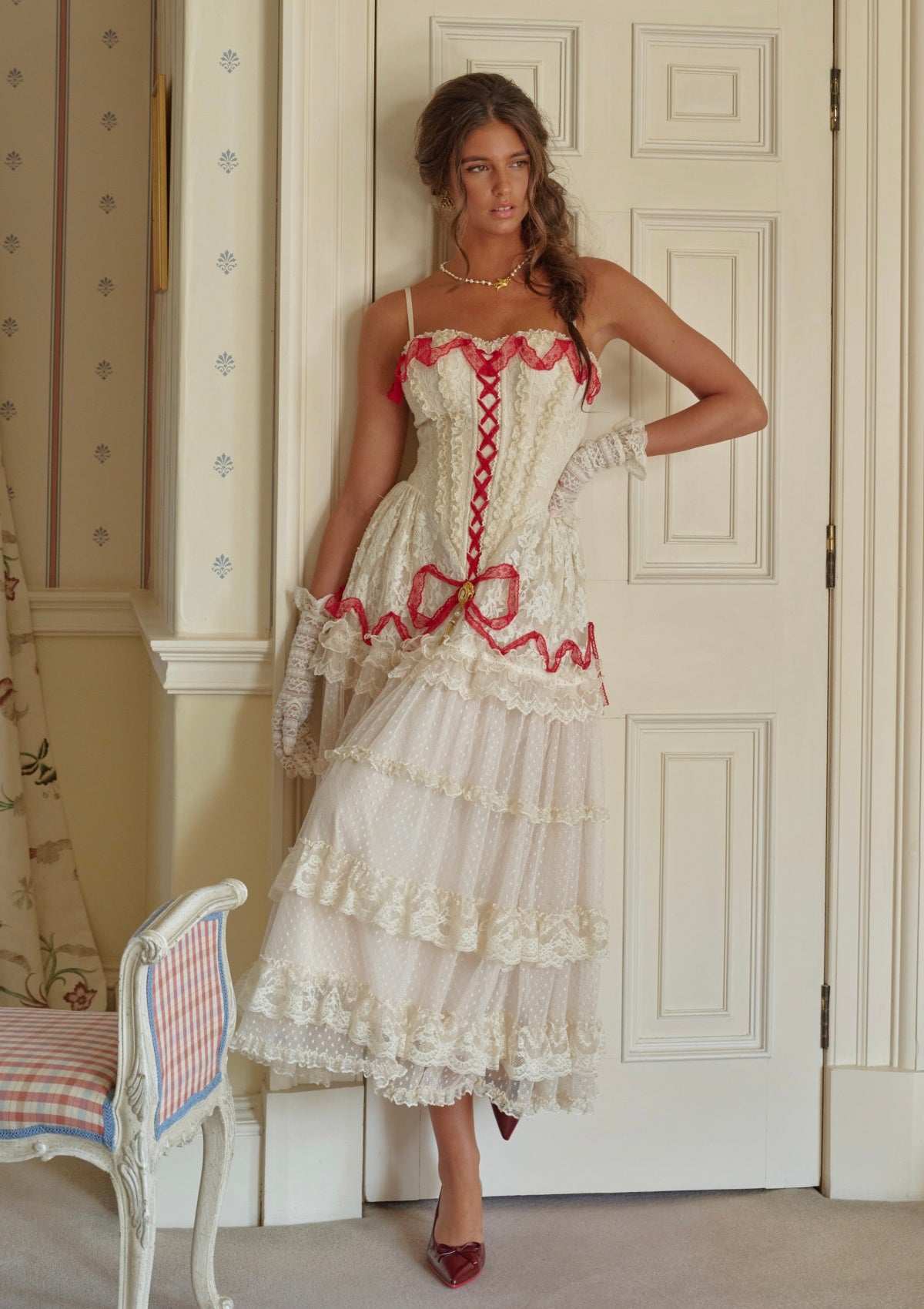 Poem of Bygone Days Puffy Mini Dress
