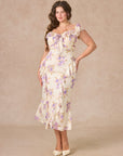 Curve&Plus Purple Iris Swayed by Wind Dress
