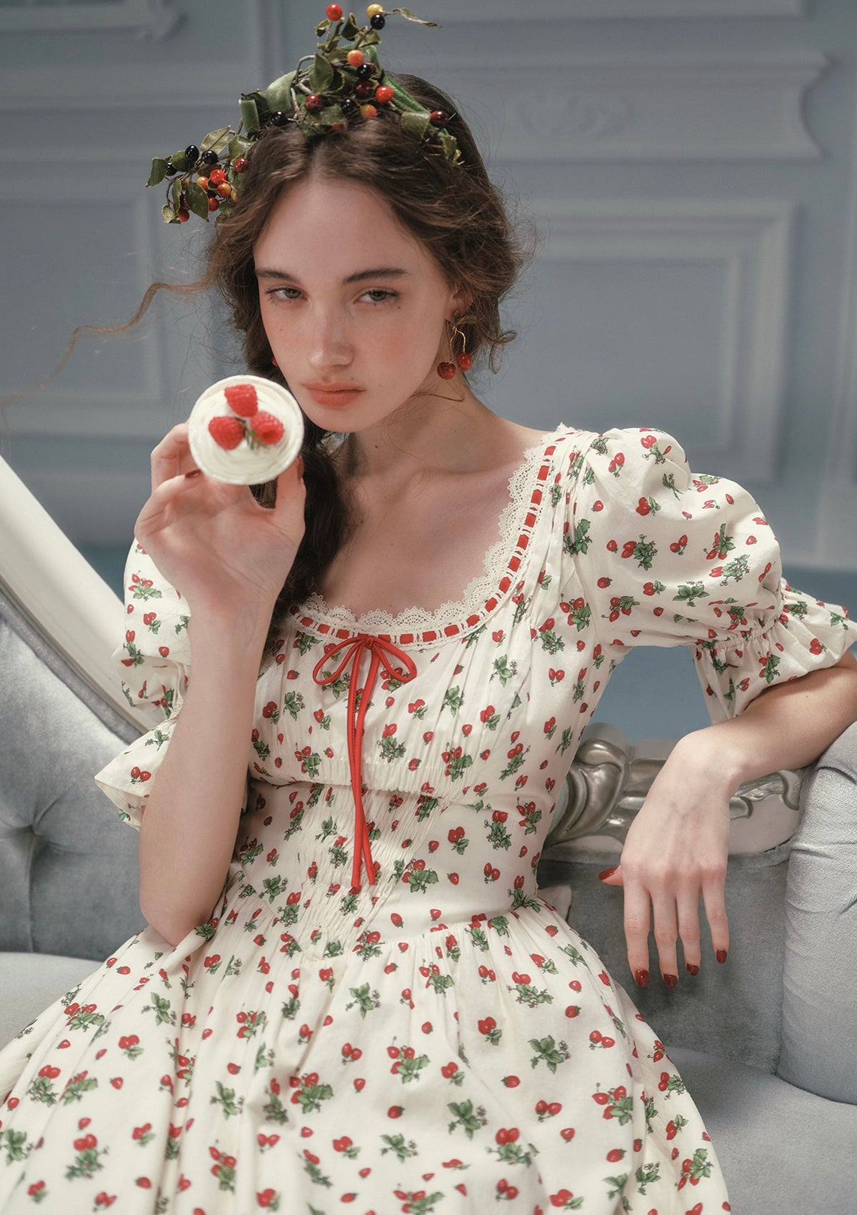Wild Strawberry Paradise  Dress