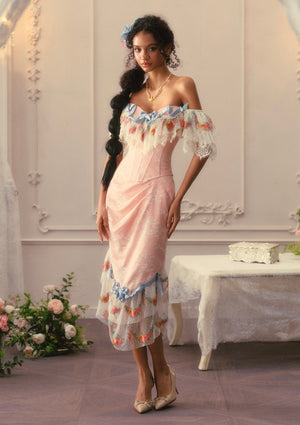 Floral Dreamweave Corset Dress