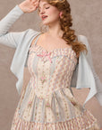 Curve&Plus Strawberry Farm Knit Cardigan（Blue）