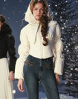 "Little White Warrior" Down Jacket