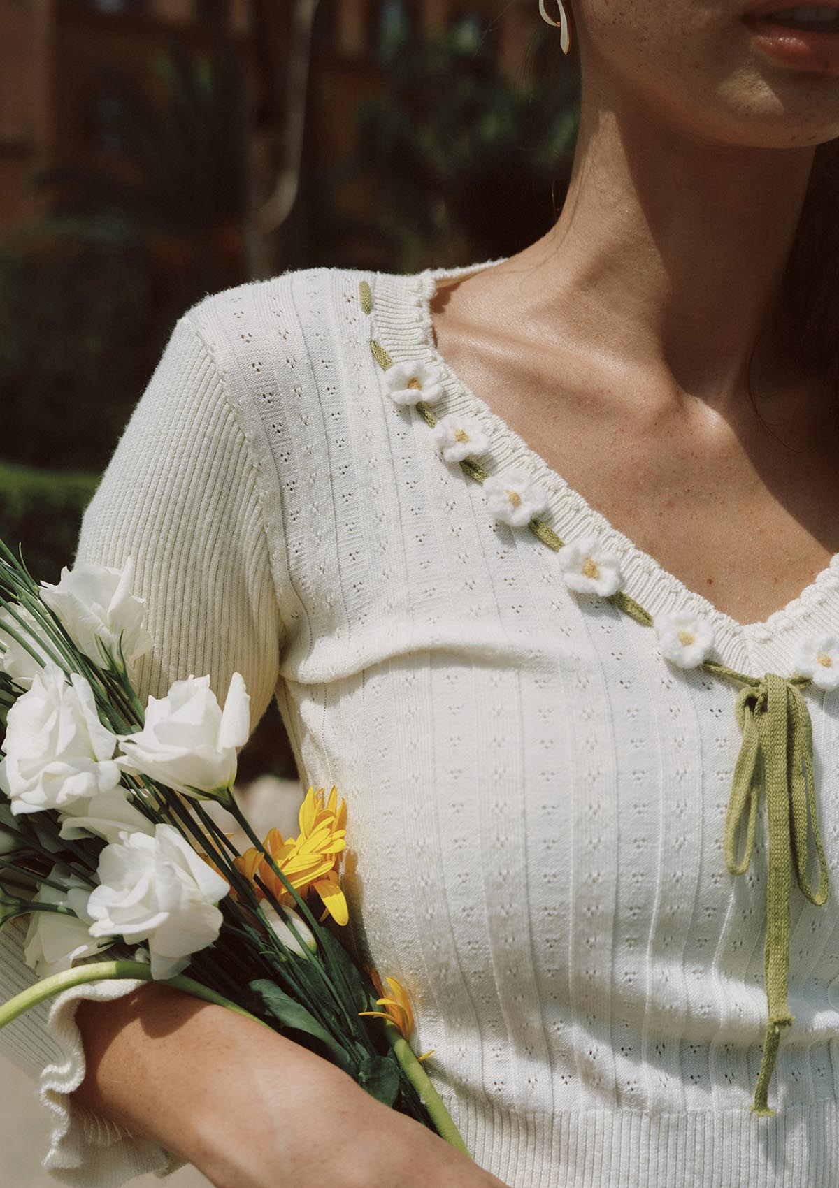 Daisy Bouquet Knit Top
