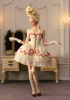 Poem of Bygone Days Puffy Mini Dress