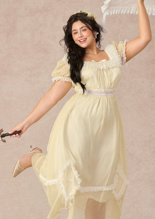Curve&Plus Yellow Kite Dress