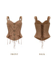 Chocolina Wildleder-Korsett