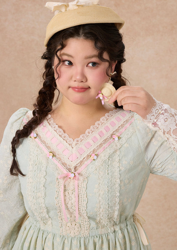 Curve&Plus Outing Straw Hat Dress