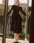 Rose Cape Dress - Raven
