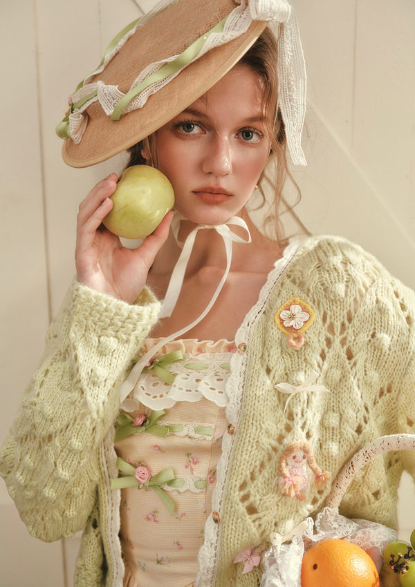 Curve&Plus Perfume Dollhouse Knit Cardigan