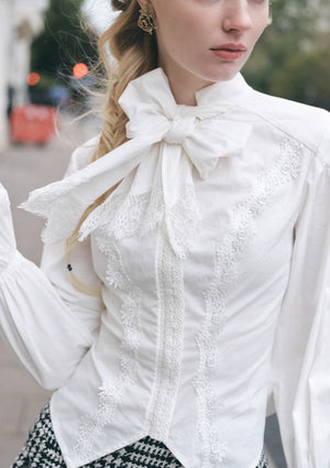 Lundenwic Plaid Tale A-Line Blouse
