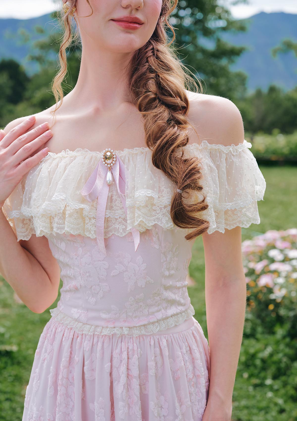 Countryside Florals Velvet Top