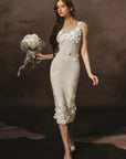 Cream Chanson Dress