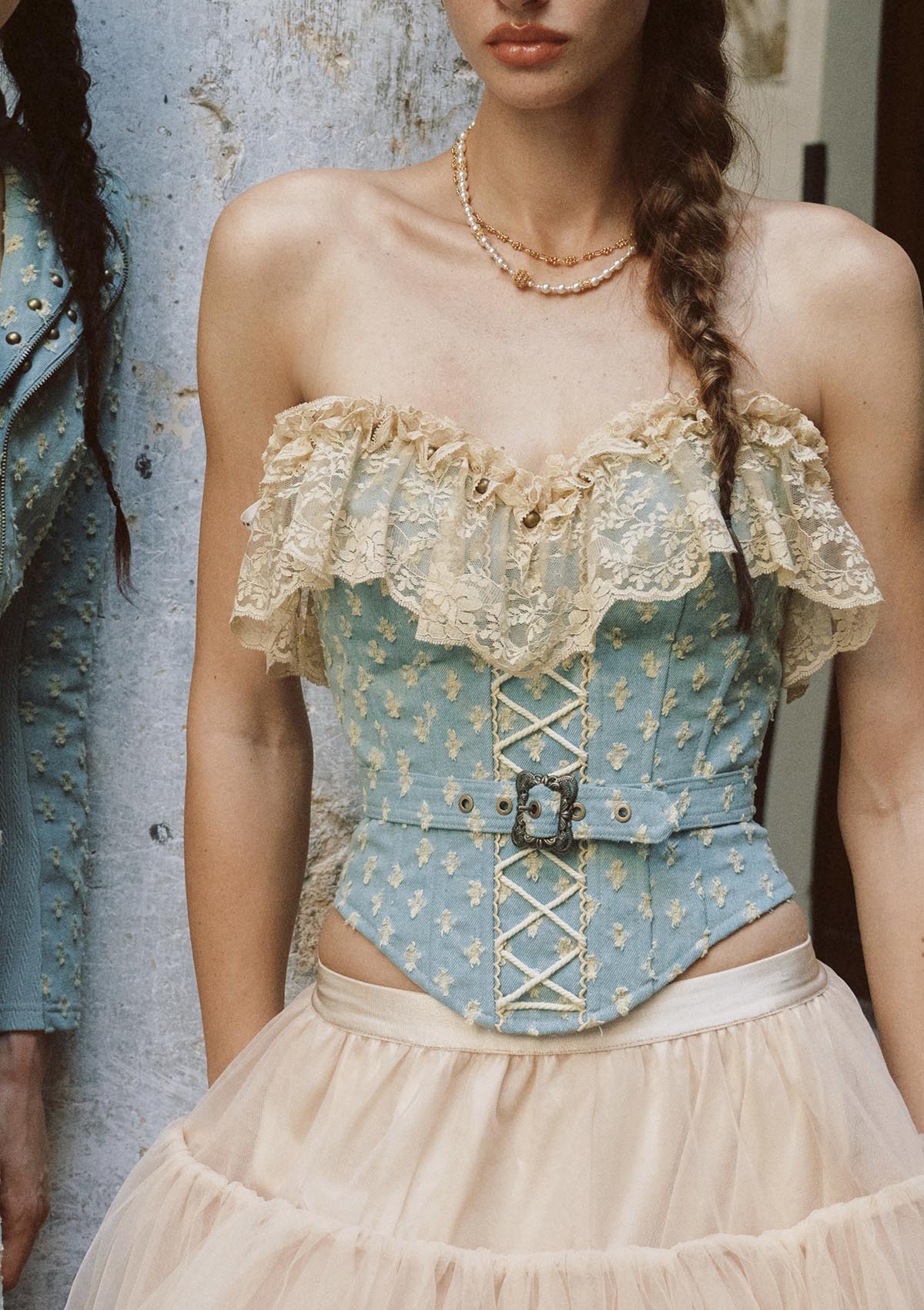 Thornstar Knight Denim Corset