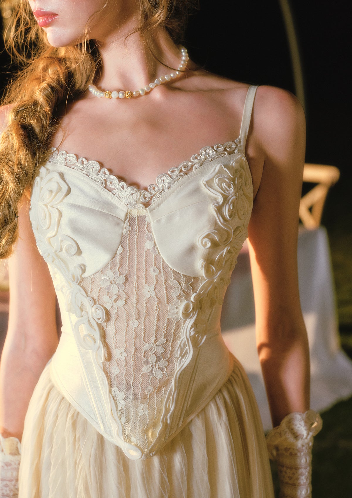 White Rose Verse Corset