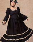 Curve&Plus Safir Mavi Vals Korse Elbise