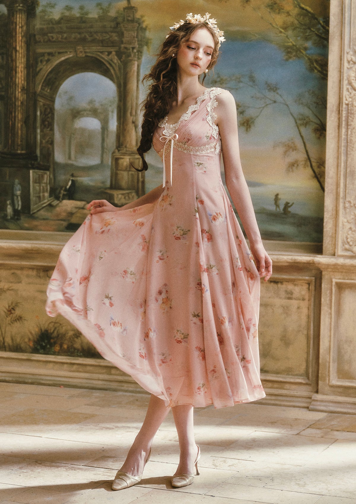 Old Rose Letter Dress Pre order / XS