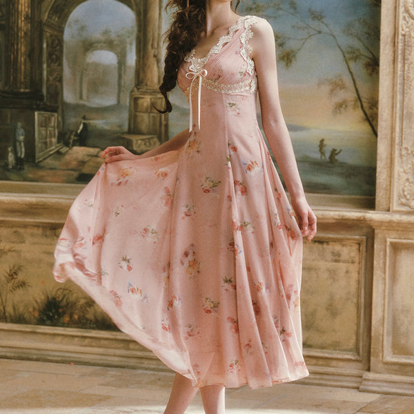 old rose casual dress Taleen Vintage Rose Maxi Dress Ready to Ship