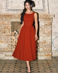 Lacemade "Pan's Cocktail" Burgundy Red Knit Sleeveless Maxi Dress