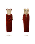 Wild Rosa in Spanien Korsettkleid