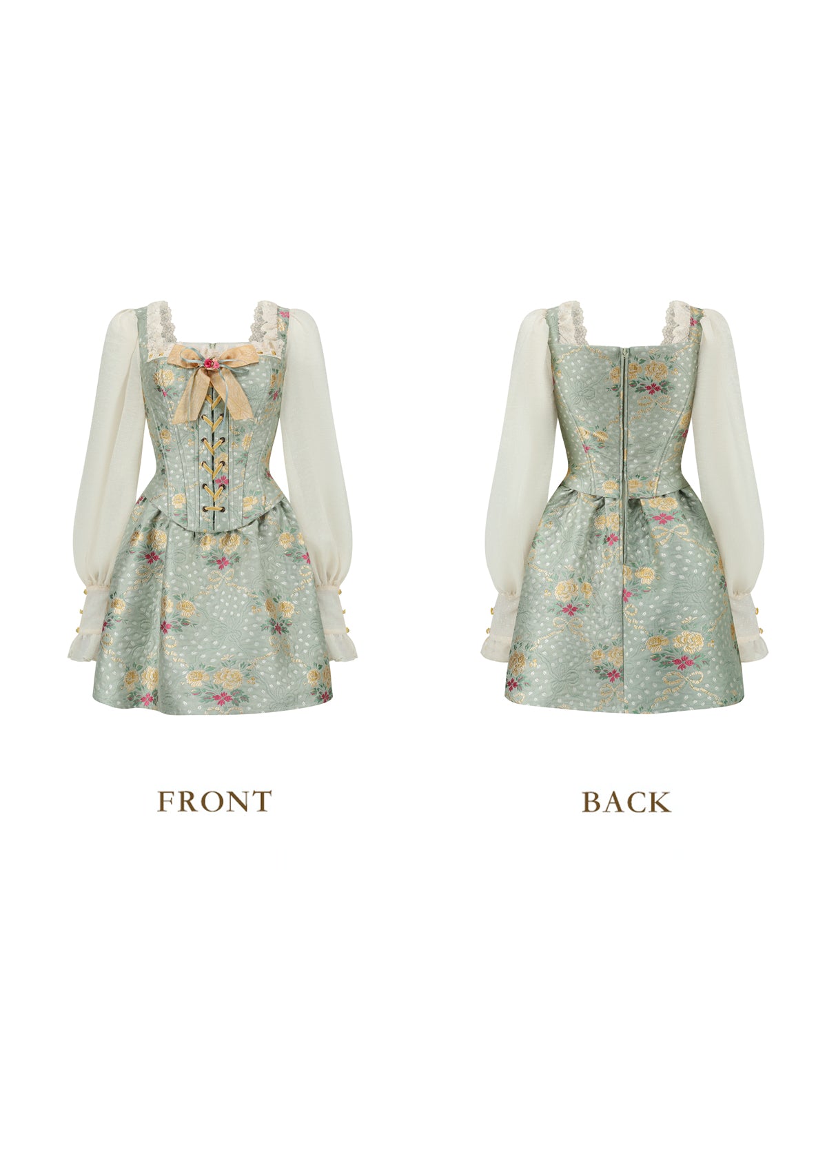 Mary's Garden Poem Corset Dress