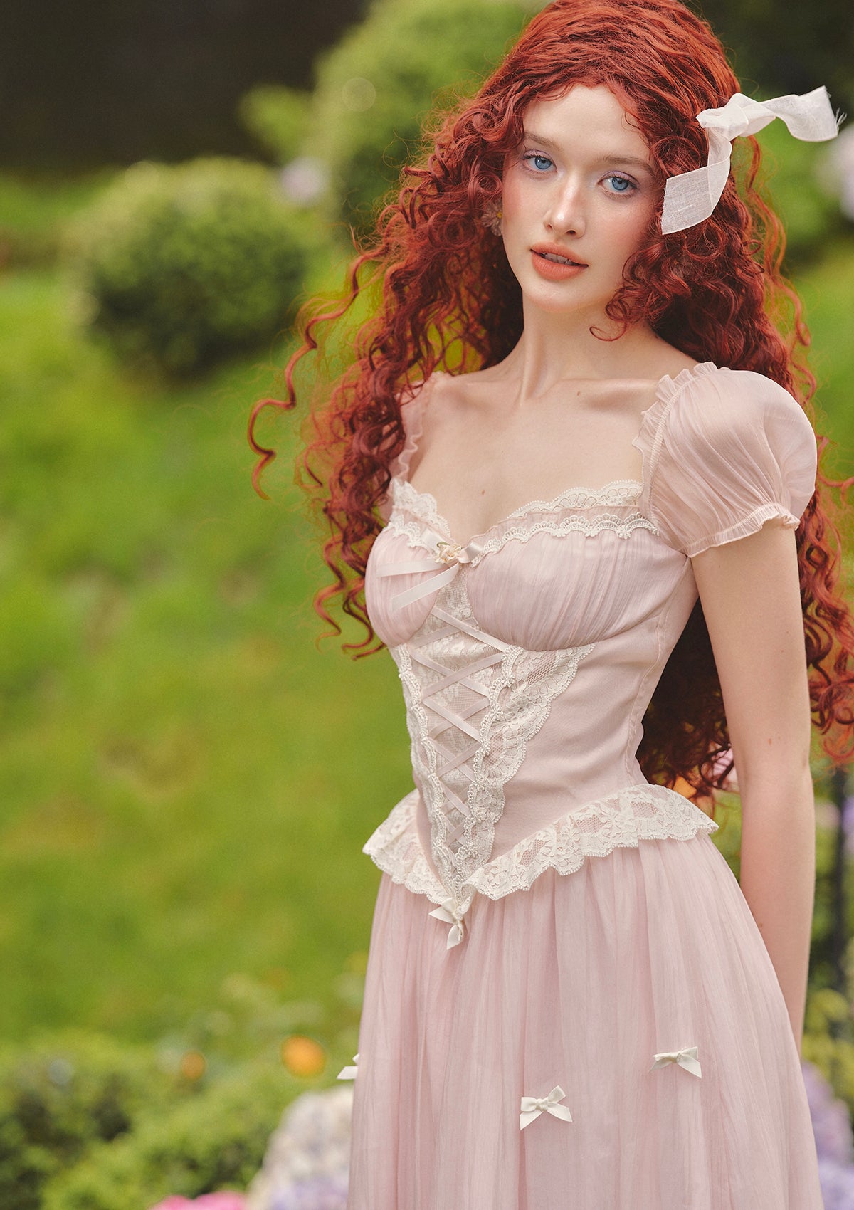 pink and green lace dress Long Lace A-Line Formal Dress with Long-Sleeve Jacket Black / 6 main image 0