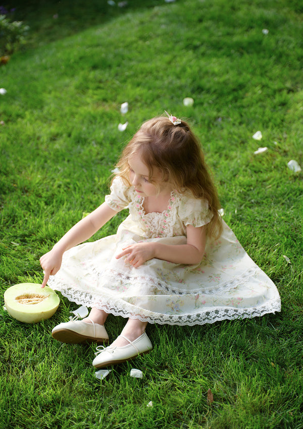 Toddler Girl Garden Tea Party Corset Dress