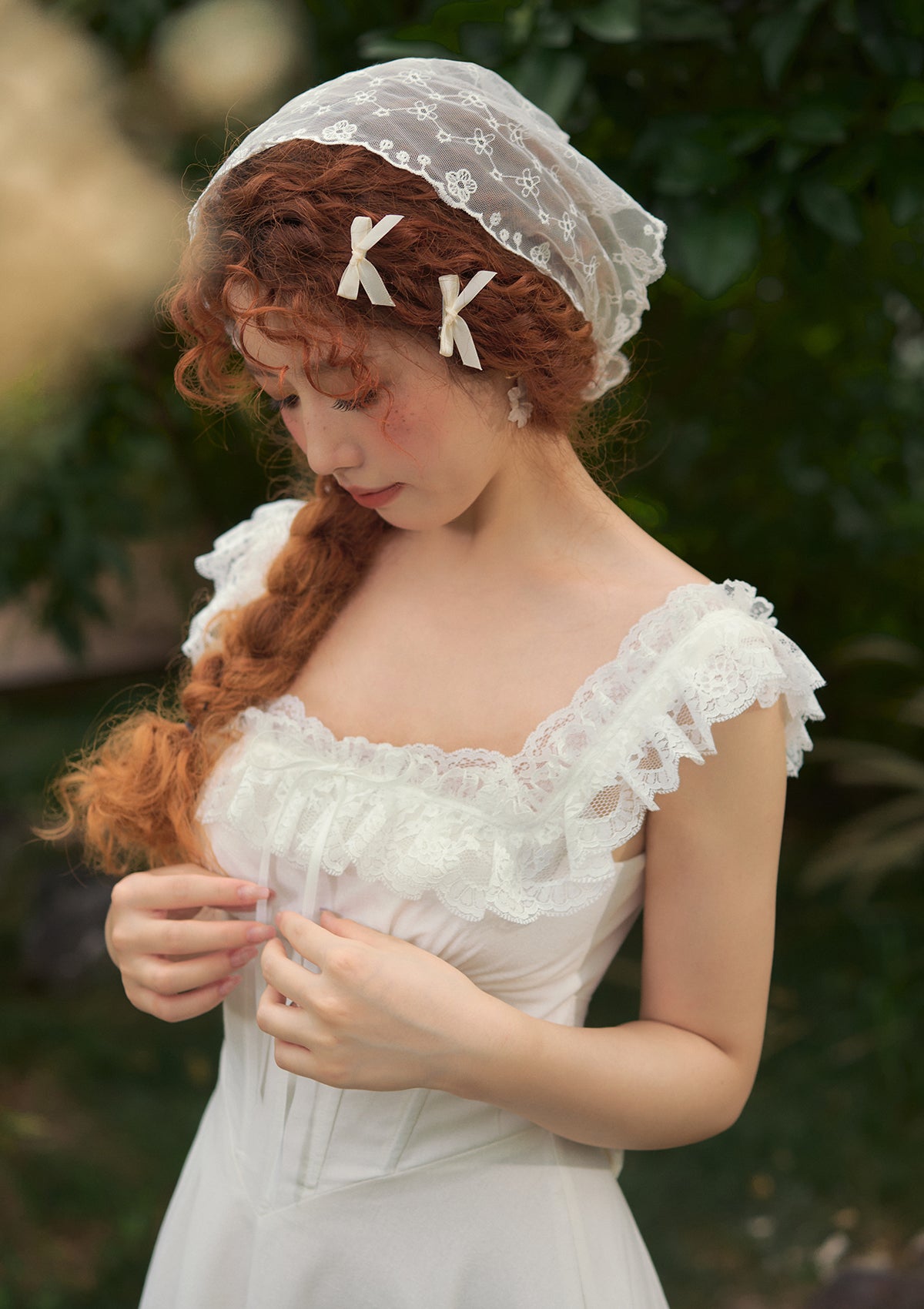 Pure White" Garnet Corset Dress Pure White" Garnet Corset Dress