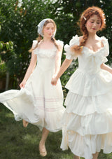"Pure White" Coral Island Corset Dress