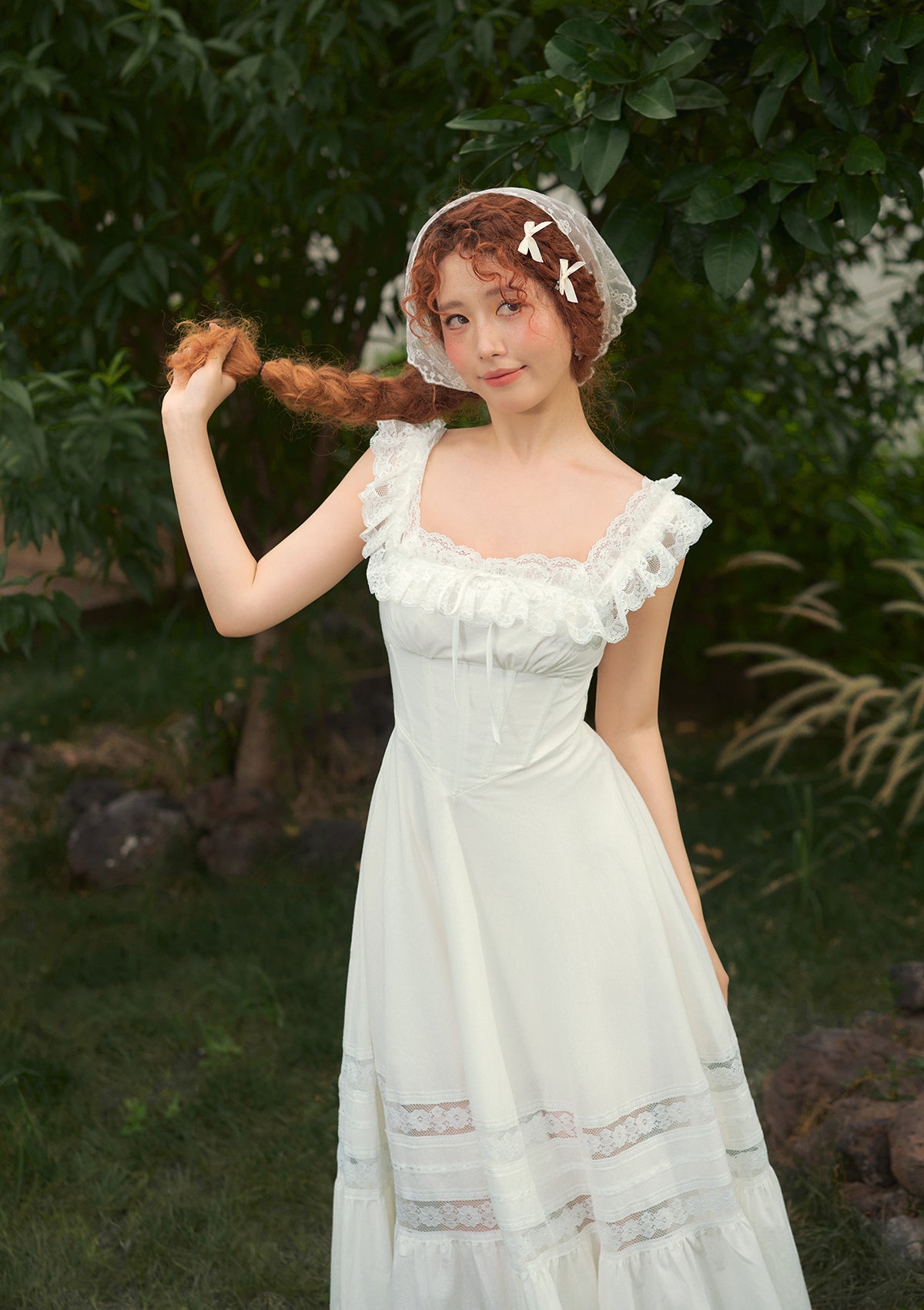 white christmas dresses Elisette Cottagecore Dress / Midi – Amantine main image 0