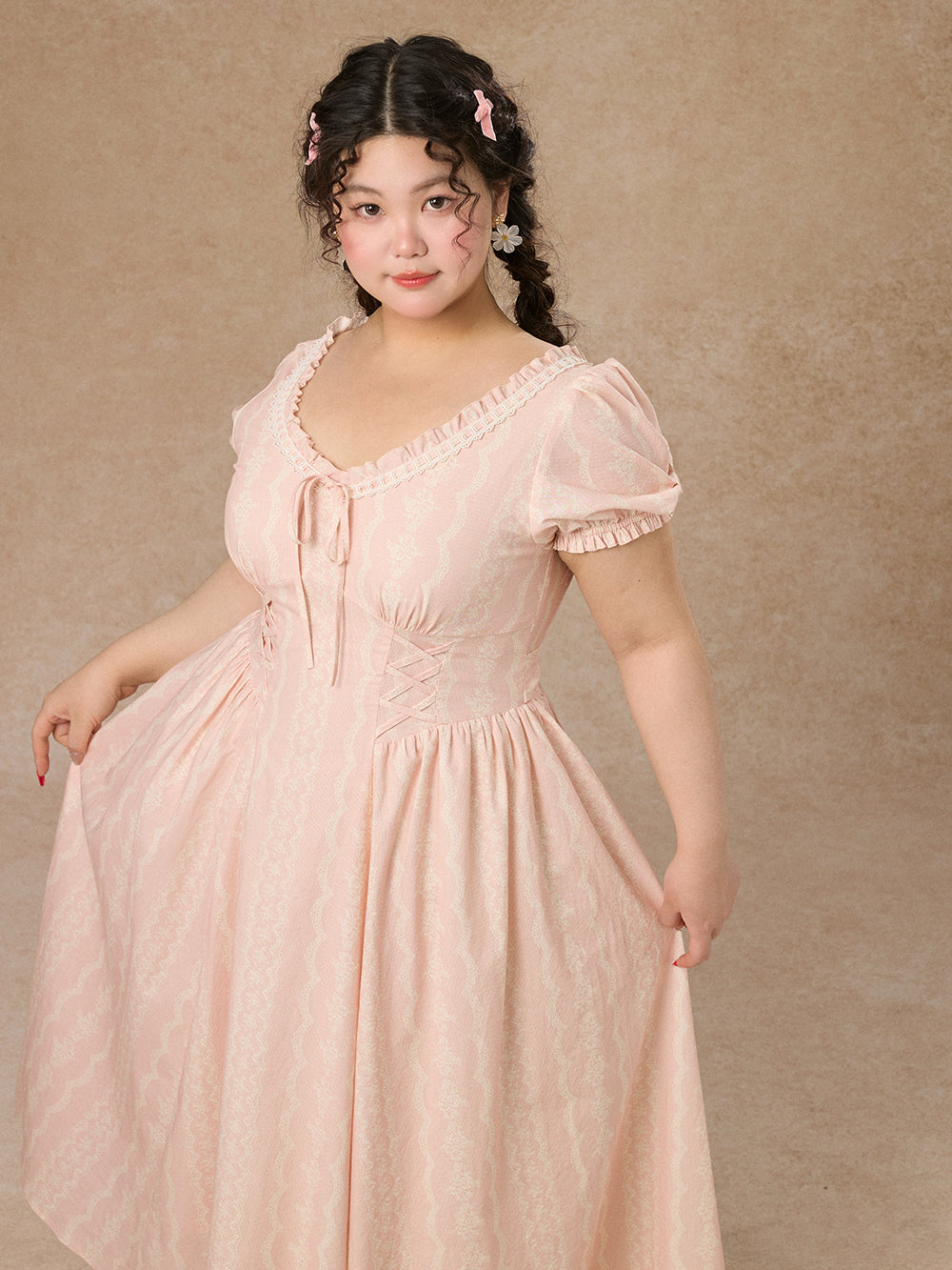 Curve&Plus Juicy Peache Corset Dress