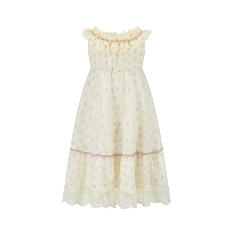 Toddler Girl Cream Clove Dress Toddler Girl Cream Clove Dress
