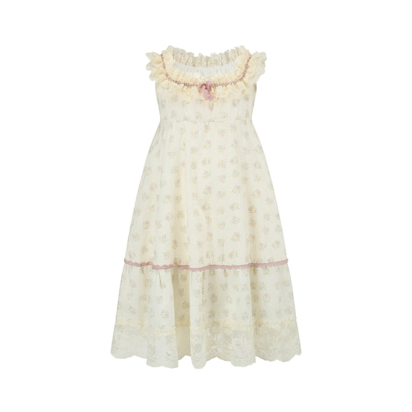 Toddler Girl Cream Clove Dress