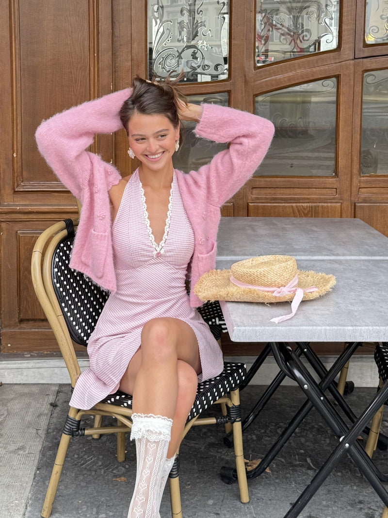 Pink Acacia Knit Cardigan