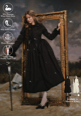 Black&White Warrior Down Coat (Black)