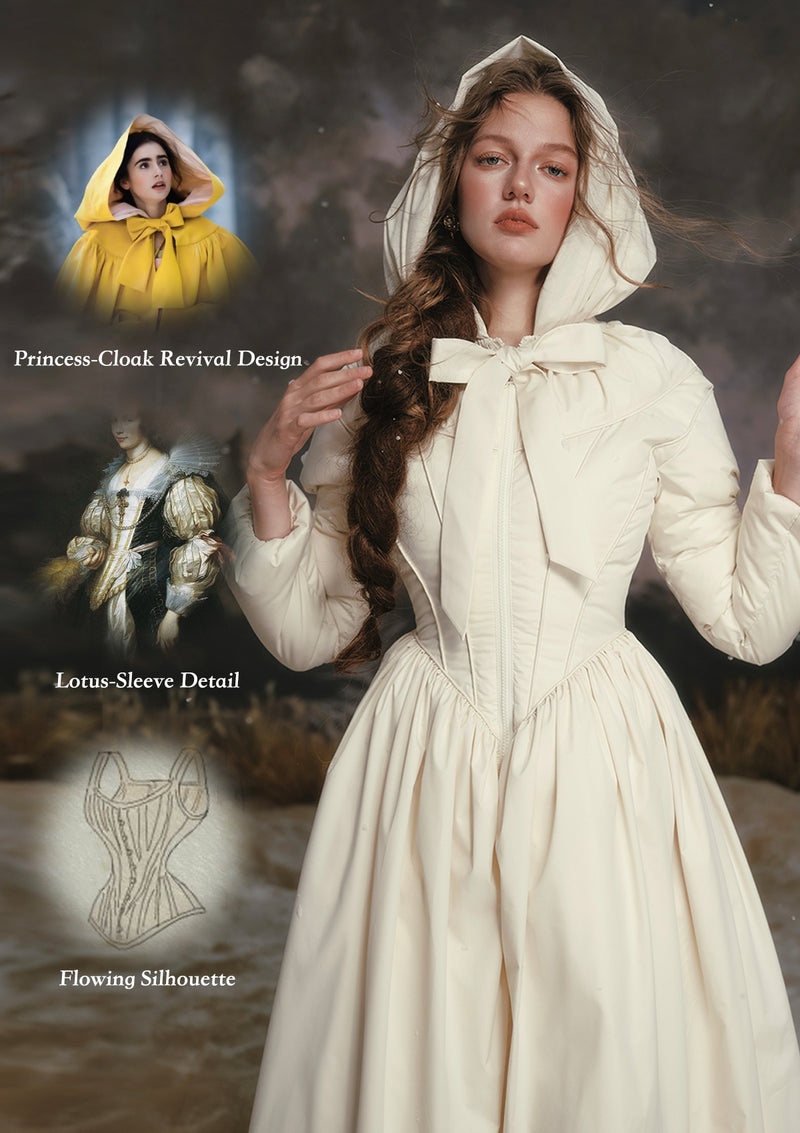 Black&White Warrior Down Coat (White)