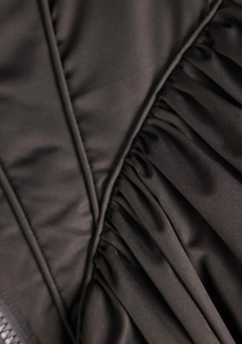 Black&White Warrior Down Coat (Black)