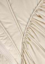 Black&White Warrior Down Coat (White)