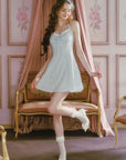 Blue Gingham Sweetheart Dress