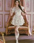 Süßes Blütenbonbon-Hauskleid