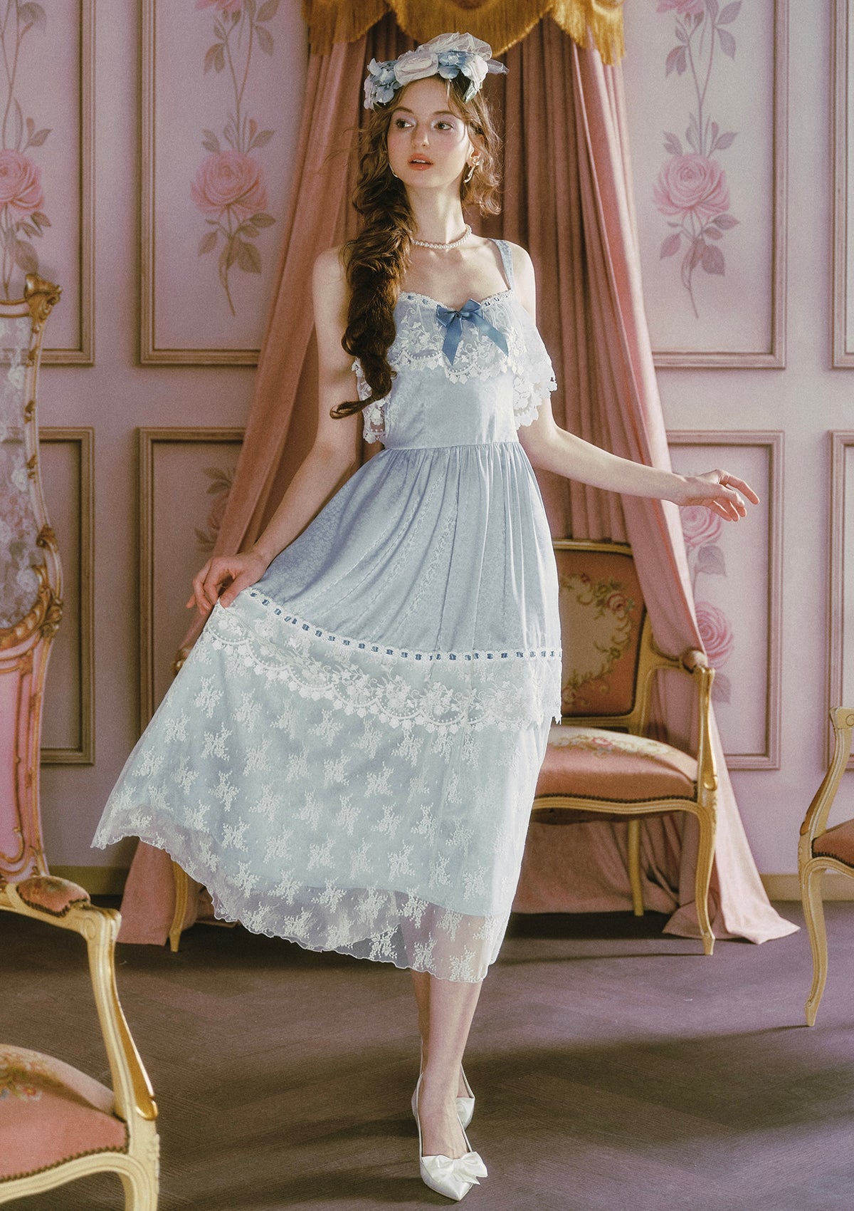 lace made dresses Grace Holiday Dress at Baby Beau & Belle First love little white dress retro pastoral style Wedding Dress