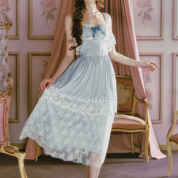 lacemade dresses Ice Jade Flower Dress In-stock / M