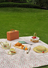 Spring Garden Floral Picnic Blanket
