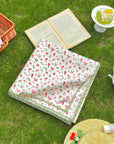 Spring Garden Floral Picnic Blanket