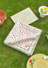 Spring Garden Floral Picnic Blanket