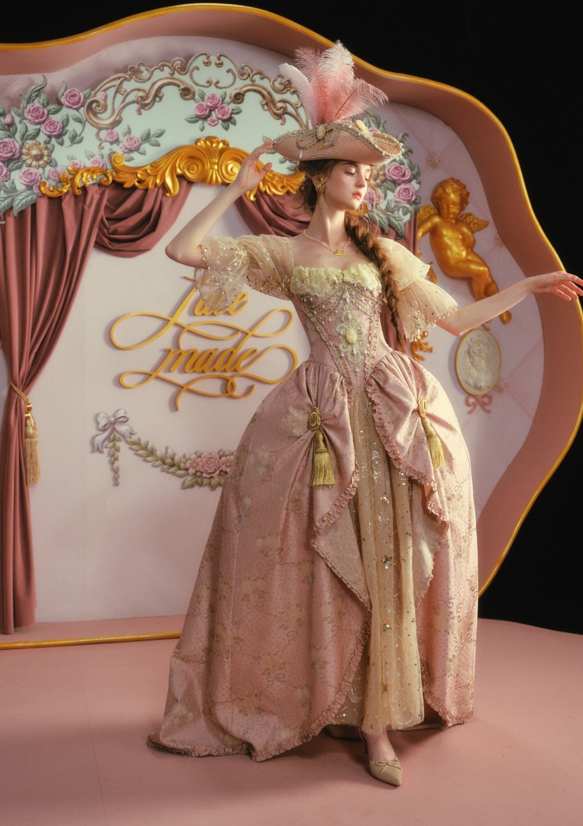 Blush-Gold Era: Crowning Glory Gown