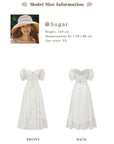 Lacemade "I Flipped" White Cotton Corset Dress - Front and back view