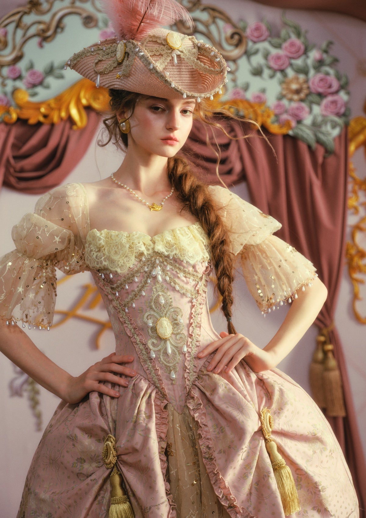 Blush-Gold Era: Crowning Glory Gown