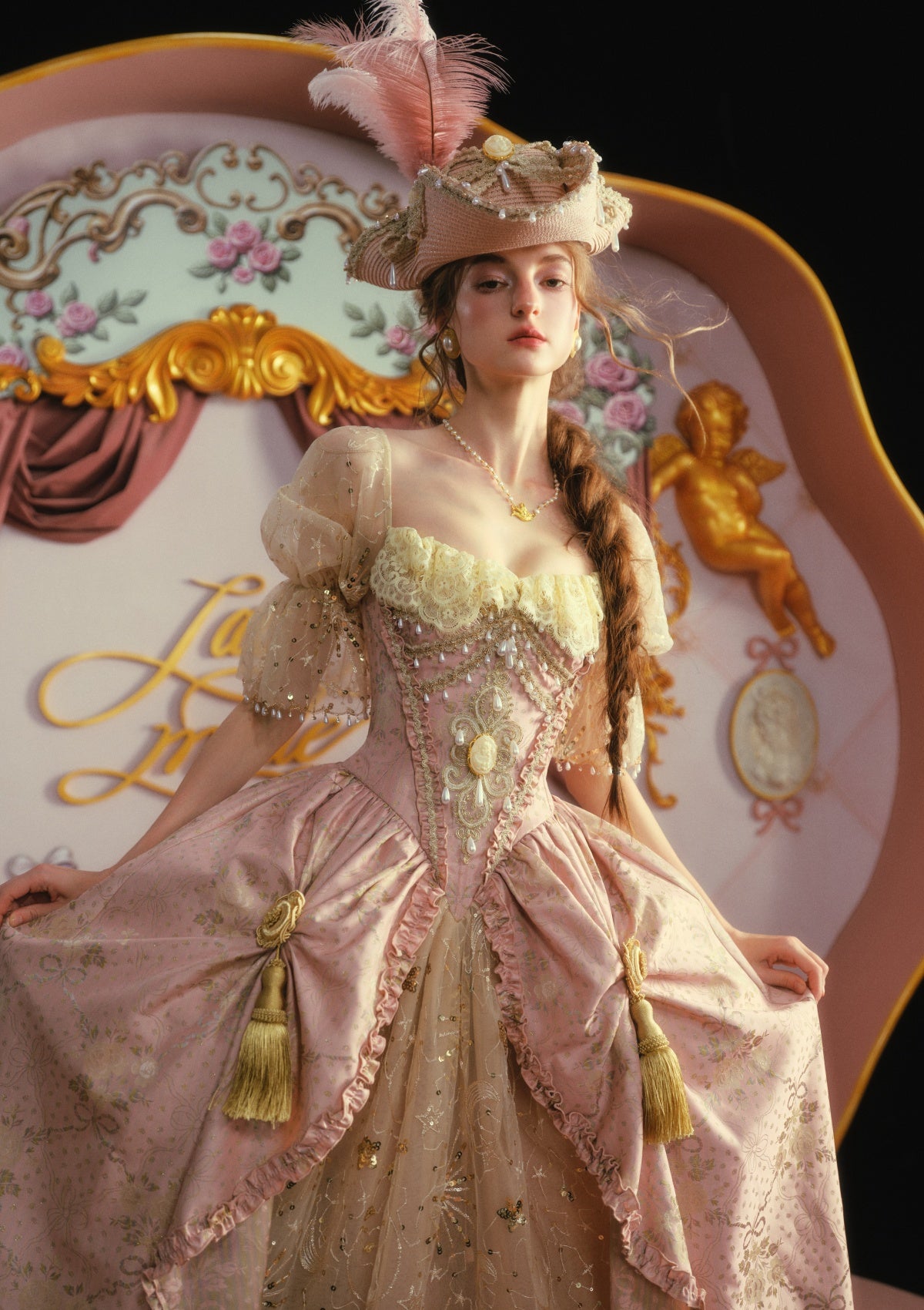 Blush-Gold Era: Crowning Glory Gown